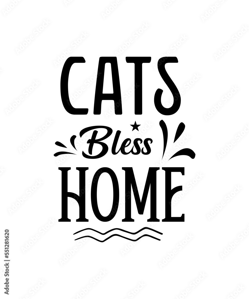 Obraz premium Funny Cat SVG Bundle, Cat SVG, Kitten SVG, Cat lady svg, crazy cat lady svg, cat lover svg, cats svg, kitty 