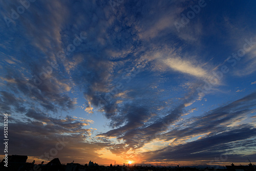 夕方_夕焼け_日没_DUSK_clouds