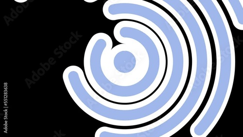 Circle Smooth Transition rotated On Green Screen And Alpha Channel For video intro channel
