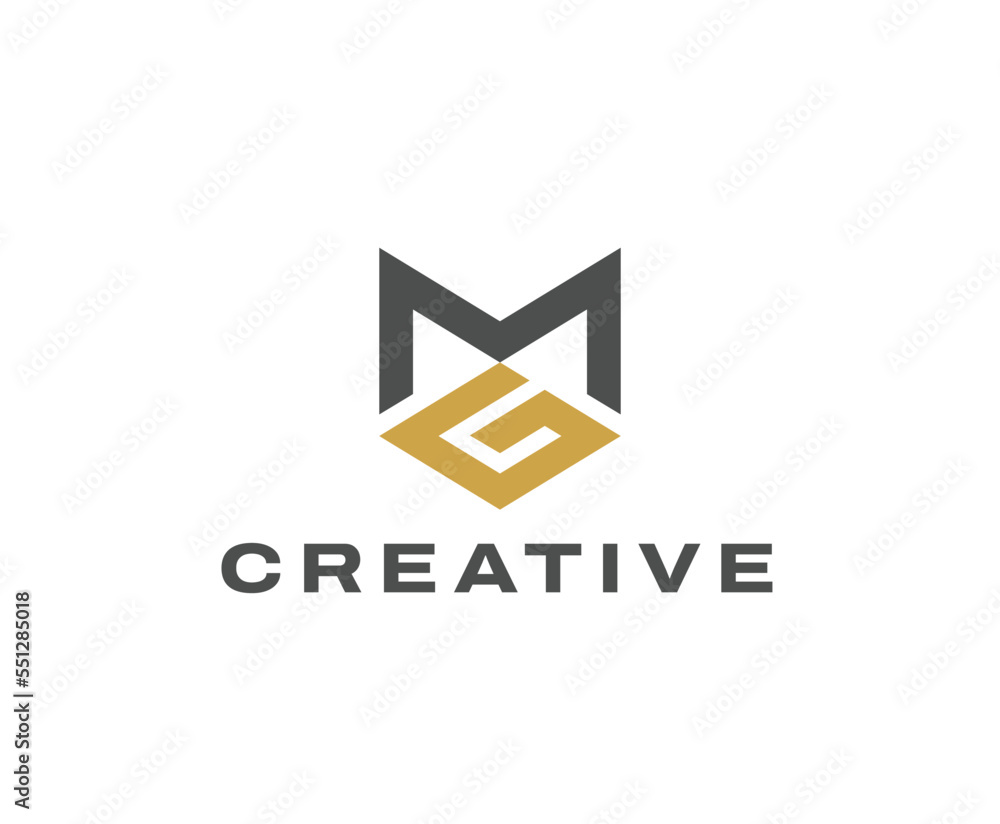 Simple Letter Mark MG Logo Design Template Simple Letter Mark MG Logo Design Template