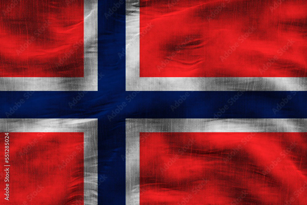 Fototapeta premium National flag of Jian mayen. Background with flag of Jian mayen