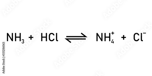 Bronsted-Lowry acid-base reaction theory. Scientific vector illustration isolated on white background.