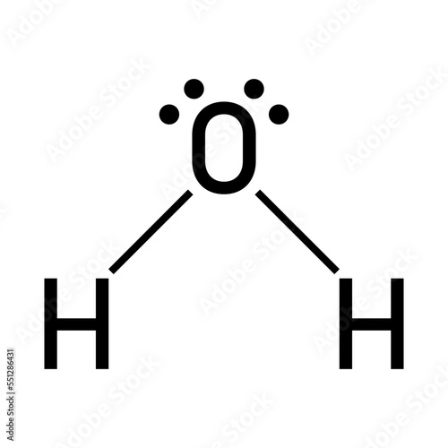 Lewis structure of water (H2O)