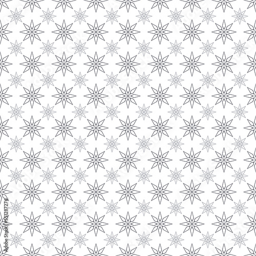 Seamless pattern snowflakes vector dots circles flora or flower geometric for wall modern design or fabric shirt or gift wrapping papers and pastel color wallpaper or grid line background.