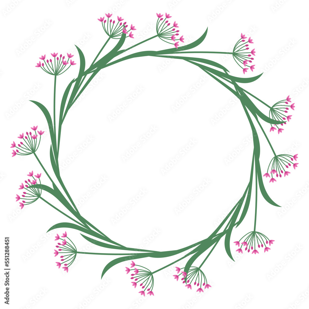 Decorative floral frame