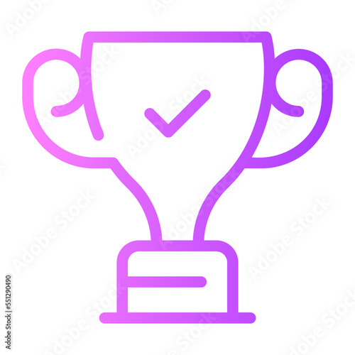 trophy gradient icon