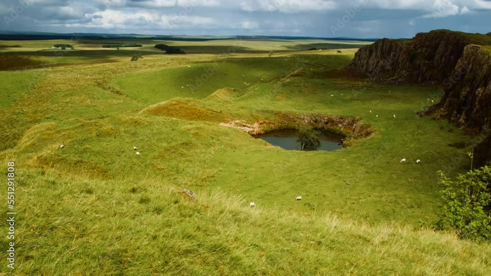 The stunningly beautiful landscape of Northumberland, England, UK, an area once occupied by the Romans since 87 AD The stunningly beautiful landscape of Northumberland, England, UK, an area once occupied by the Romans since 87 AD
