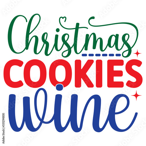 Christmas Cookies Wine 