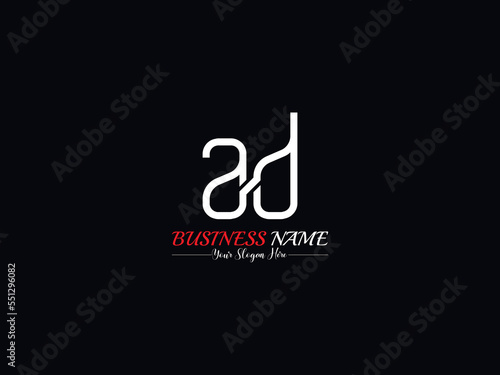 Modern Letter AD da Logo Icon Vector Template