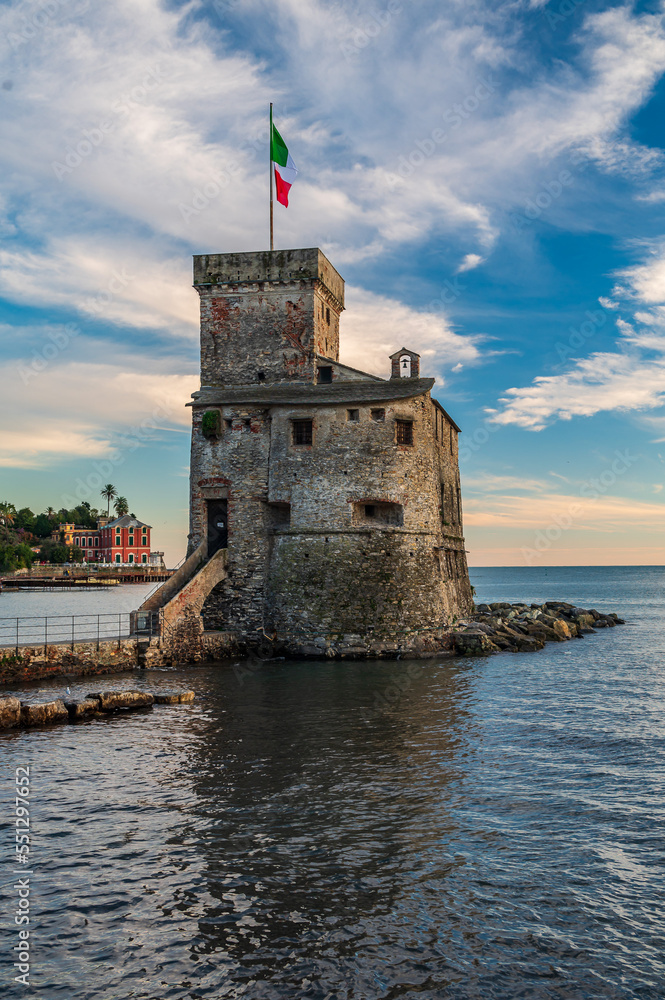 Castle on the sea in Rapallo
