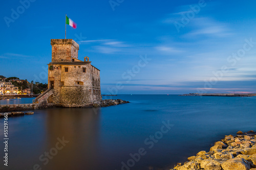 Castle on the sea in Rapallo