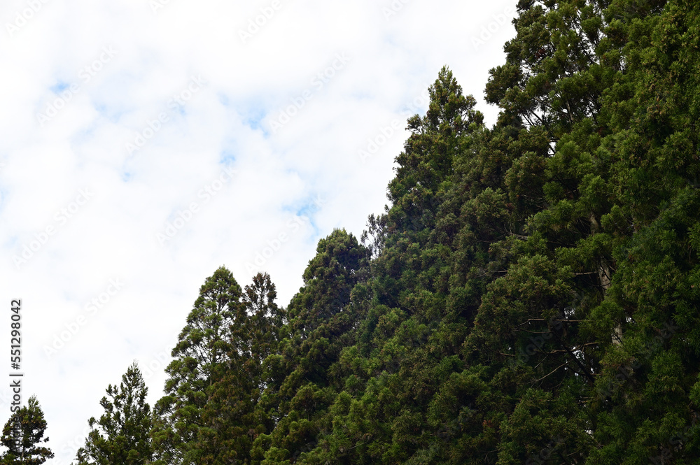 山と空