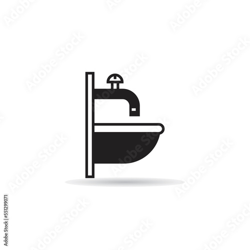sink and basin icon vector illustration