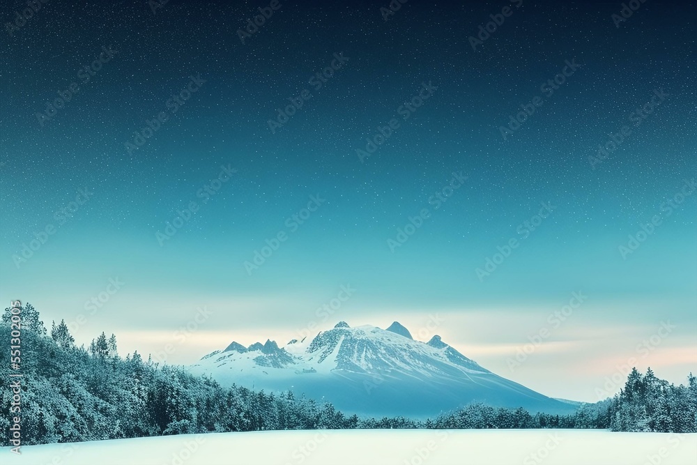 winter mountain landscape