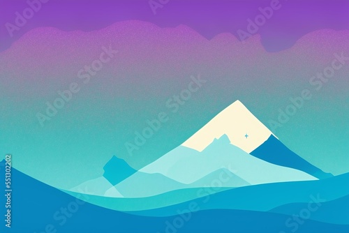 mountain landscape vector illustration