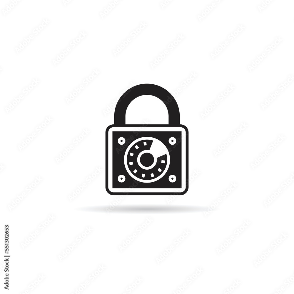 padlock icon on white background padlock icon on white background
