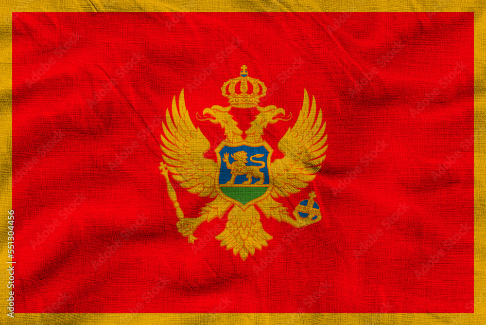 National flag of Montenegro. Background with flag of Montenegro National flag of Montenegro. Background with flag of Montenegro