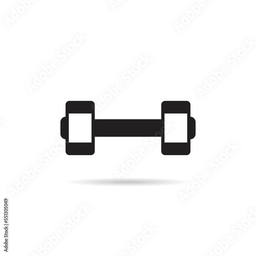 dumbbell icon vector illustration