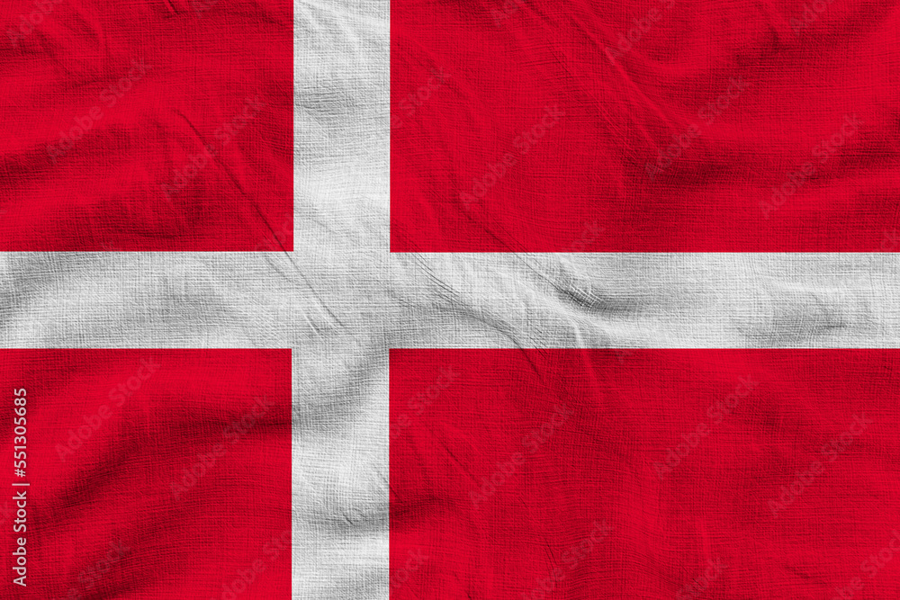 Fototapeta premium National flag of Denmark. Background with flag of Denmark.