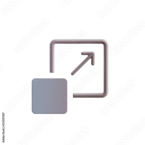 3D Icon smooth