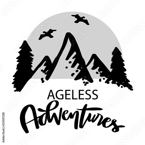 Ageless adventure logo concept design.