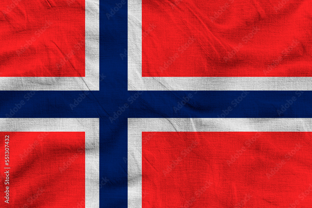 . National flag of Svalbard. Background with flag of Svalbard. . National flag of Svalbard. Background with flag of Svalbard.