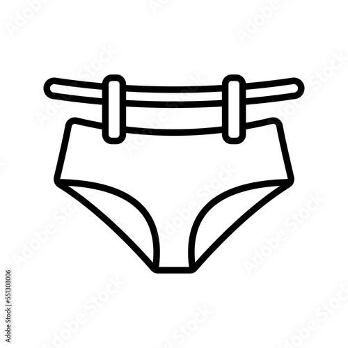 Drying underwear icon. sign for mobile concept and web design. vector illustration