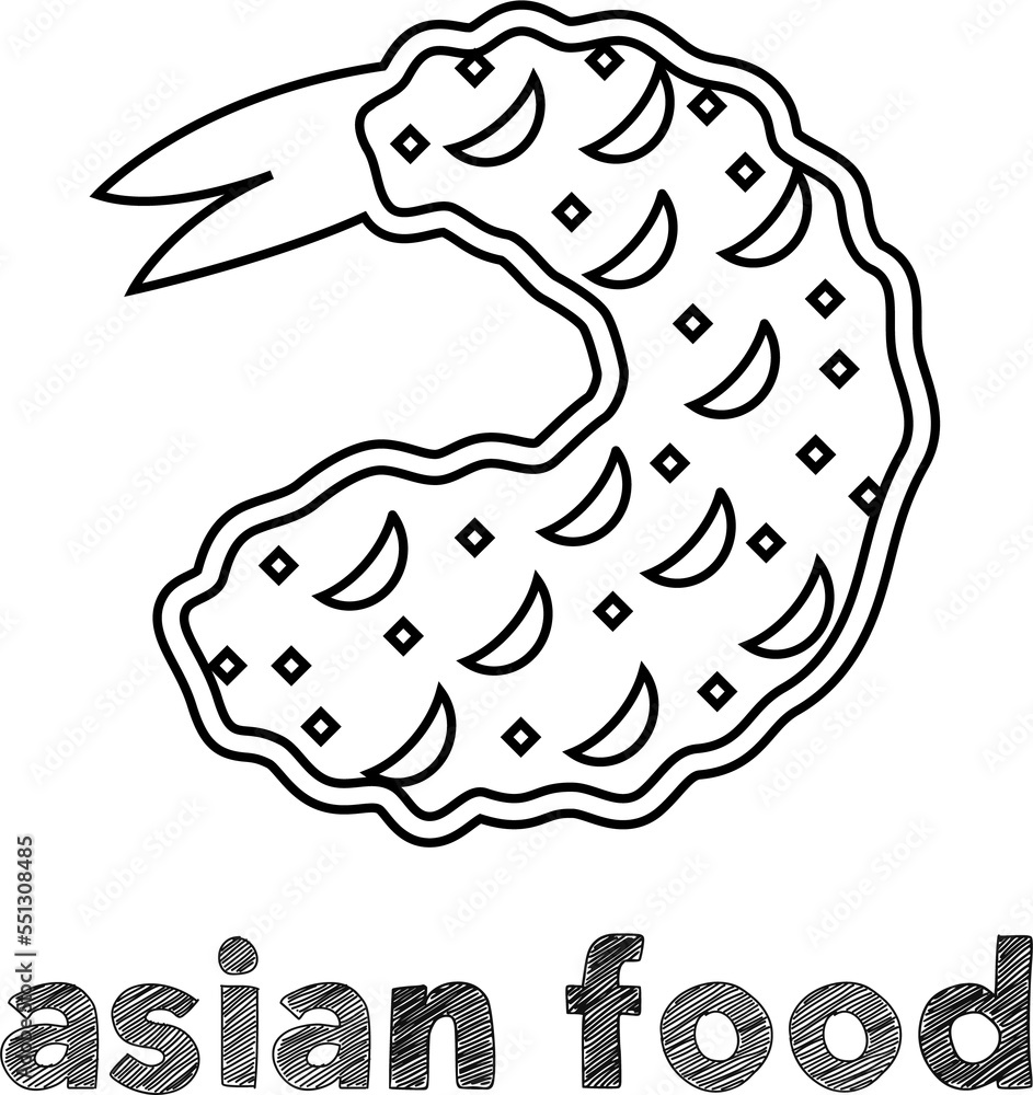 Obraz premium Asian food vector 