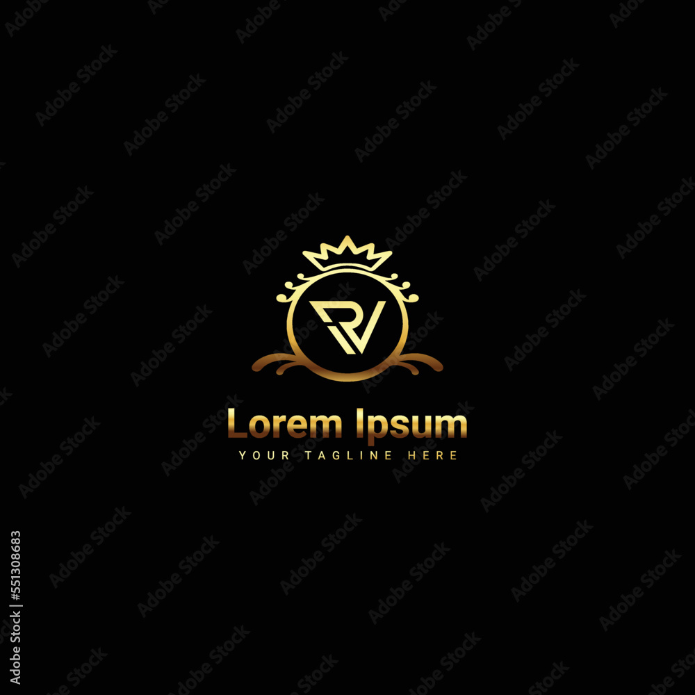 Luxury Logo template in vector for Restaurant, Royalty, Boutique, Cafe, Hotel, Heraldic, Jewelry, cosmetics, beauty product, Fashion and other vector illustration