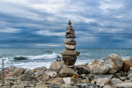 stones on the beach