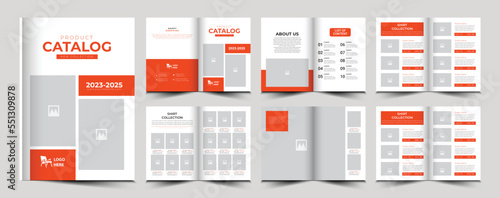 product catalog design template layout or company product catalogue design template, furniture catalog