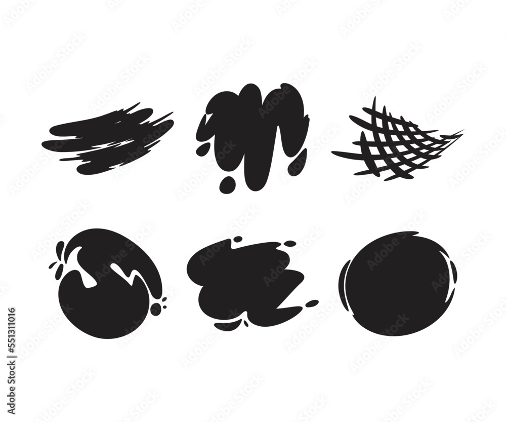 ink splash and ink blots vector illustration ink splash and ink blots vector illustration