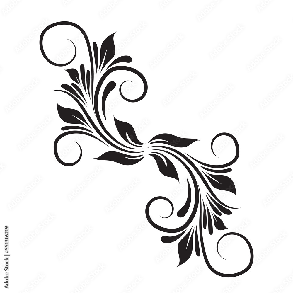 Oriental vector damask black patterns. Baroque Scroll as Element of Ornament and Graphic Design. Use for greeting cards and wedding invitations. Oriental vector damask black patterns. Baroque Scroll as Element of Ornament and Graphic Design. Use for greeting cards and wedding invitations.