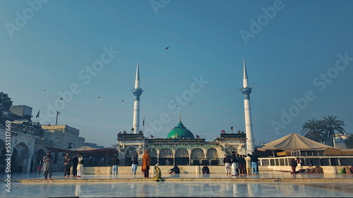 Data Darbar - December, 25, 2018: Lahore. It is the largest Sufi shrine in South Asia. Site is considered to be the most sacred place and attracts up to one million visitors for its annual festival.