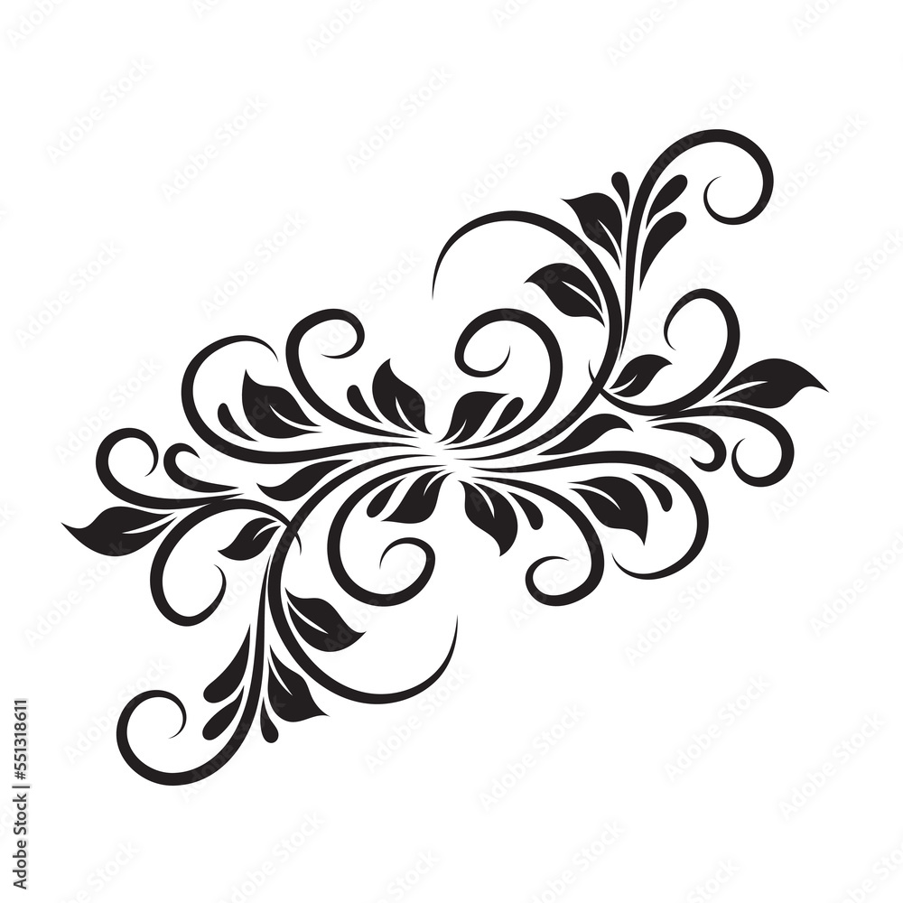 Oriental vector damask black patterns. Baroque Scroll as Element of Ornament and Graphic Design. Use for greeting cards and wedding invitations. Oriental vector damask black patterns. Baroque Scroll as Element of Ornament and Graphic Design. Use for greeting cards and wedding invitations.