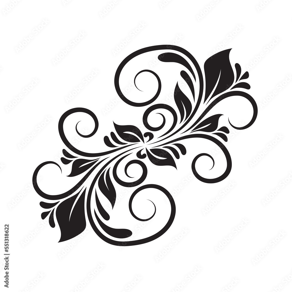 Oriental vector damask black patterns. Baroque Scroll as Element of Ornament and Graphic Design. Use for greeting cards and wedding invitations. Oriental vector damask black patterns. Baroque Scroll as Element of Ornament and Graphic Design. Use for greeting cards and wedding invitations.