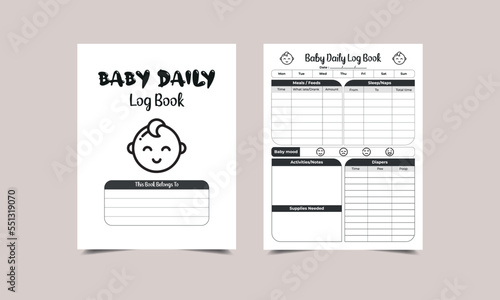 baby daily log book. My Pregnancy,Baby Shower Book,Future Mother Journal,Pregnancy Journal Interior. Printable Baby Log Book Tracker. Organizer & Schedule Planner. Planner Bundle Design