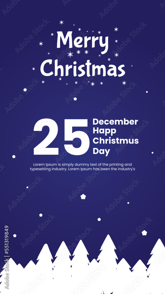 Naklejka premium Merry Christmas day Wish Design template