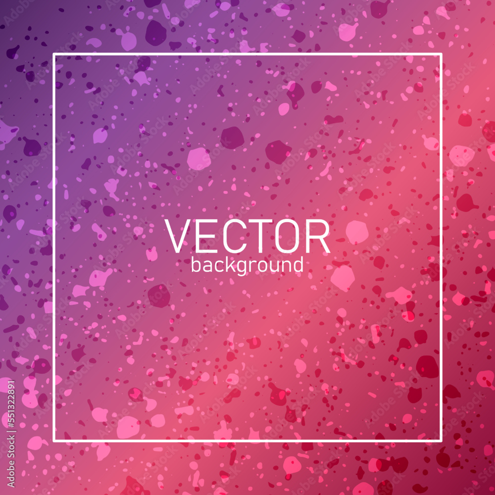 Trendy textured gradient background. Square template for poster, banner, social media post. Vector illustration