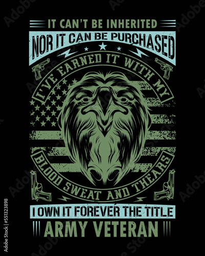 army veteran t-shirt design for veterans