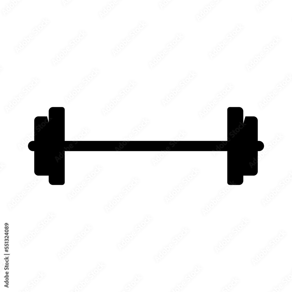 barbell vector icon in trendy flat design barbell vector icon in trendy flat design