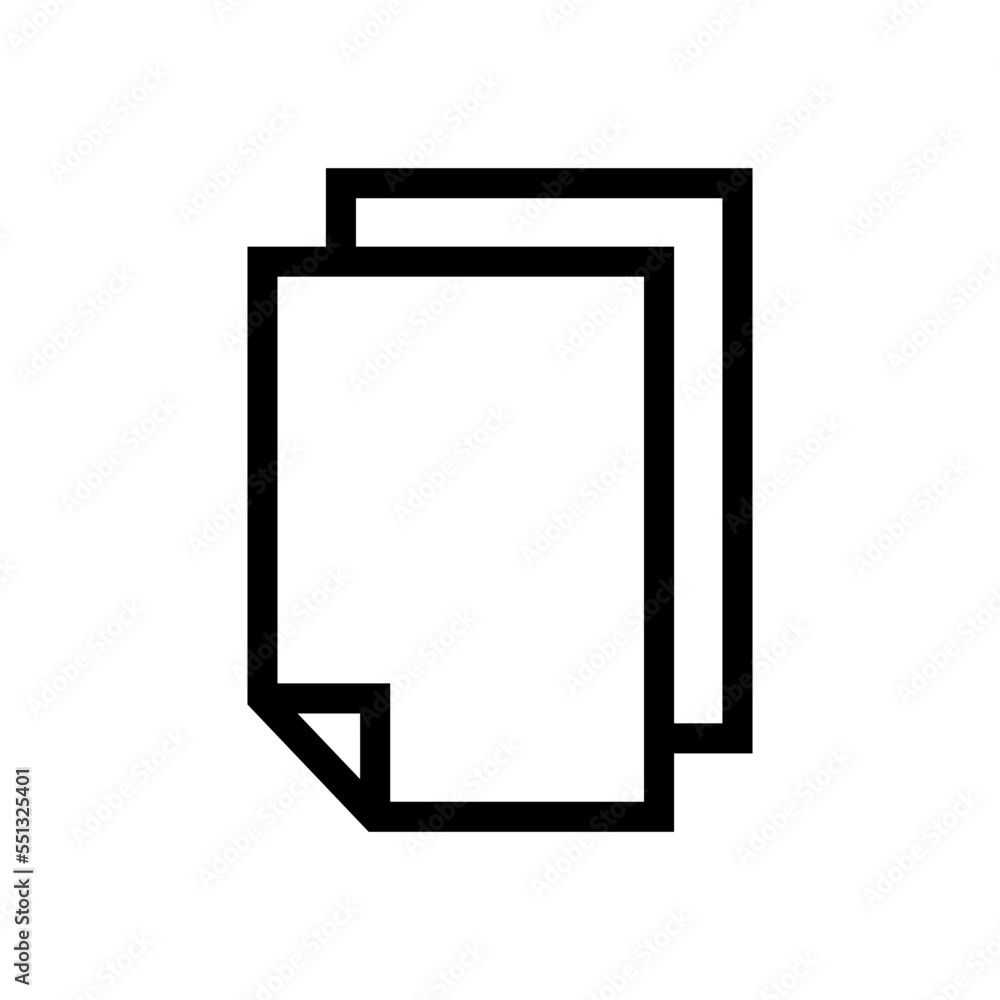 paper document icon in trendy flat style paper document icon in trendy flat style