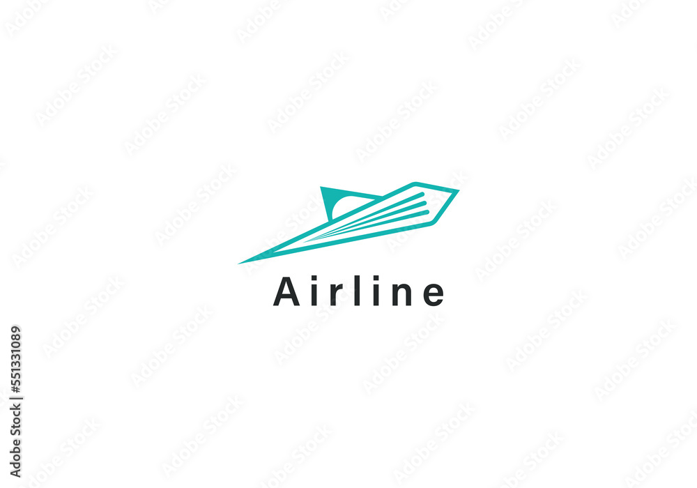Airline Logo Template Design Vector