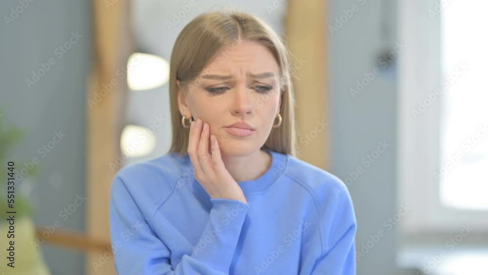 Sick Woman having Toothache Infection, Tooth Pain Sick Woman having Toothache Infection, Tooth Pain
