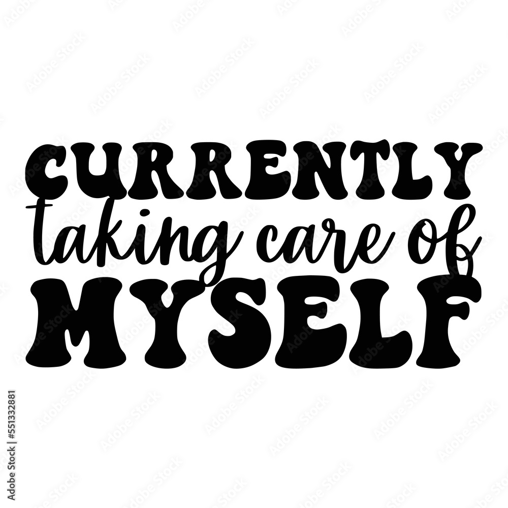 Mental Health Quotes Typography black and white for print Stock Vector