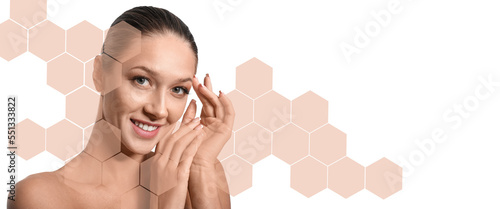 Beautiful smiling woman wit...