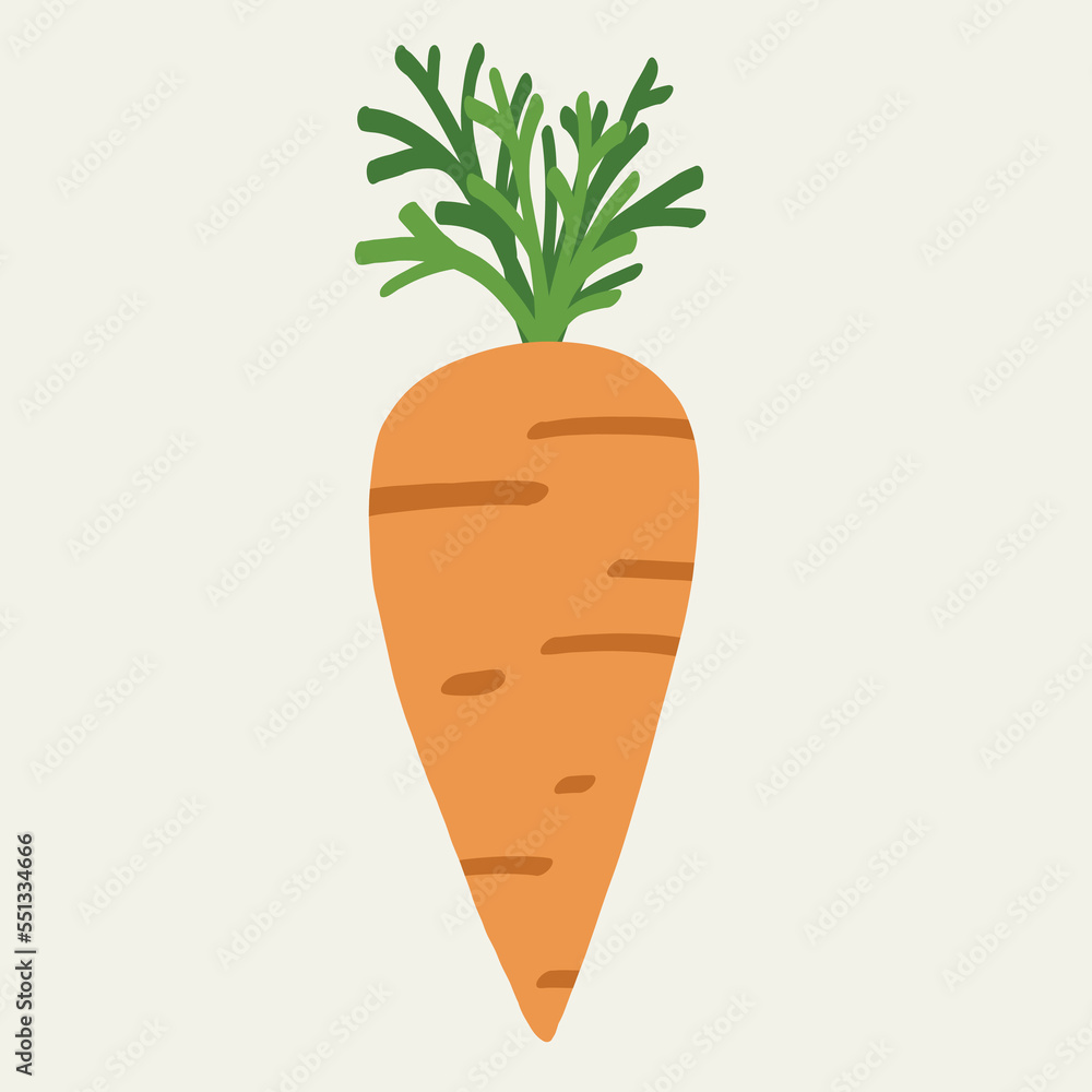Doodle freehand simplicity drawing of carrot. Doodle freehand simplicity drawing of carrot.