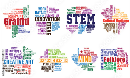 word cloud design bundle