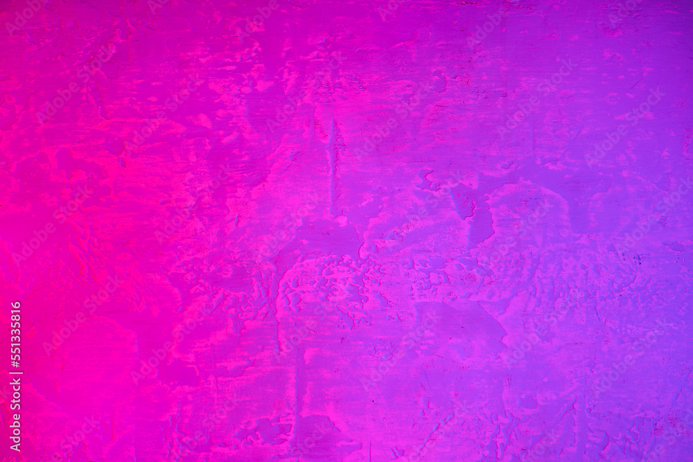 Concrete surface in neon light as background