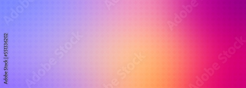 Pink blue yellow gradient background blank. Horizontal banner or wallpaper tamplate. Copy space  place for text  text area. Bright illustration. Space metaverse web 3 technology texture